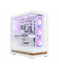 CAJA ZALMAN P40 NAMU ATX 4 XVENT 120MM ARGB 2XUSB 3.0 BLANCO S/N FUENTE