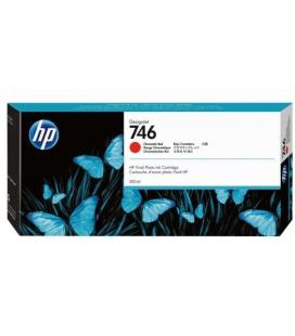 Cartucho tinta hp designjet 746 de 300 ml roja cromática