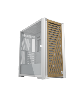 Caja phoenix artisan noble blanca con frontal de madera atx cristal templado gaming cristal templado filtros antipolvo tipo c