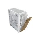 Caja phoenix artisan noble blanca con frontal de madera atx cristal templado gaming cristal templado filtros antipolvo tipo c