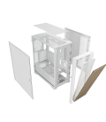 Caja phoenix artisan noble blanca con frontal de madera atx cristal templado gaming cristal templado filtros antipolvo tipo c