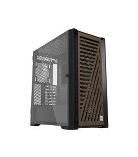 Caja phoenix artisan noble negra con frontal de madera atx cristal templado gaming cristal templado filtros antipolvo tipo c