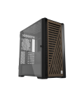 Caja phoenix artisan noble negra con frontal de madera atx cristal templado gaming cristal templado filtros antipolvo tipo c