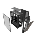 Caja phoenix artisan noble negra con frontal de madera atx cristal templado gaming cristal templado filtros antipolvo tipo c