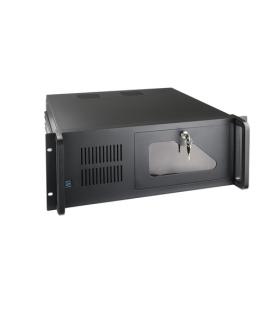 Caja servidor tooq rack 19 pulgadas 4u 406 negra sin fuente ventana transparente