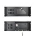 Caja servidor tooq rack 19 pulgadas 4u 406 negra sin fuente ventana transparente