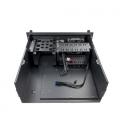 Caja servidor tooq rack 19 pulgadas 4u 406 negra sin fuente ventana transparente