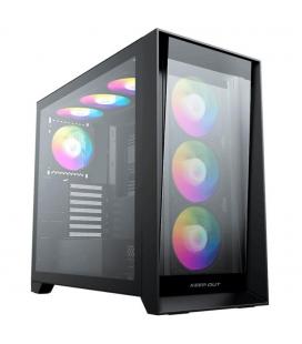 Caja ordenador gaming keep out xc - 911 pro xl e - atx argb cristal templado usb 3.2 negro