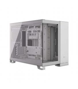 Caja micro - atx semitorre dual corsair 2500x cristal templado white