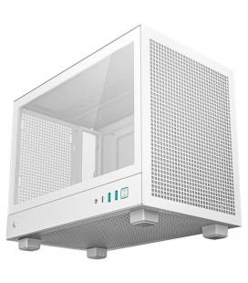 Caja ordenador gaming deepcool mini - itx ch160 cristal templado blanca