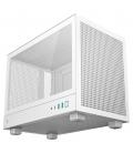 Caja ordenador gaming deepcool mini - itx ch160 cristal templado blanca