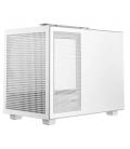 Caja ordenador gaming deepcool mini - itx ch160 cristal templado blanca