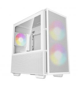 Caja ordenador gaming deepcool matx ch360 argb cristal templado blanca