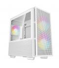Caja ordenador gaming deepcool matx ch360 argb cristal templado blanca