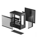 Caja ordenador gaming deepcool atx ch690 cristal templado negra