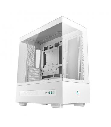 Caja ordenador gaming deepcool atx ch690 cristal templado blanca