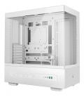 Caja ordenador gaming deepcool atx ch690 cristal templado blanca