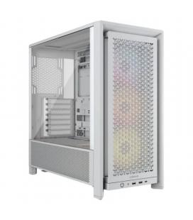 Caja ordenador gaming corsair frame 4000d atx cristal templado blanca