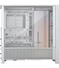 Caja ordenador gaming corsair frame 4000d rs atx argb cristal templado blanca