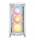 Caja ordenador gaming corsair frame 4000d rs atx argb cristal templado blanca
