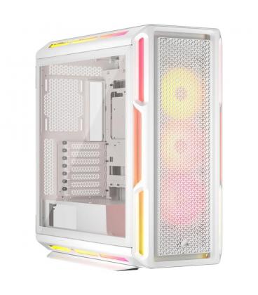 Caja ordenador gaming corsair icue 5000t atx lx rgb cristal templado blanca