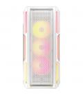 Caja ordenador gaming corsair icue 5000t atx lx rgb cristal templado blanca
