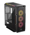 Caja ordenador gaming corsair icue 5000t atx lx rgb cristal templado negra