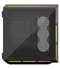 Caja ordenador gaming corsair icue 5000t atx lx rgb cristal templado negra