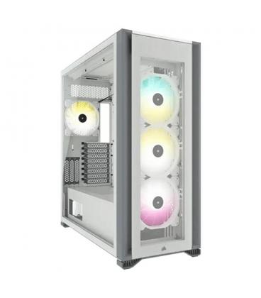 Caja ordenador gaming corsair icue 7000x atx rgb cristal templado blanca eol