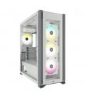 Caja ordenador gaming corsair icue 7000x atx rgb cristal templado blanca eol