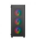 Caja ordenador gaming unykach mir 100 atx argb cristal templado negro