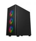 Caja ordenador gaming unykach mir 100 atx argb cristal templado negro