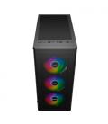 Caja ordenador gaming unykach mir 100 atx argb cristal templado negro