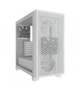 Caja atx semitorre corsair 3000d airflow cristal templado blanca
