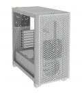 Caja atx semitorre corsair 3000d airflow cristal templado blanca