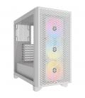 Caja ordenador gaming corsair 3000d airflow atx argb cristal templado blanca