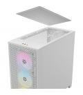 Caja ordenador gaming corsair 3000d airflow atx argb cristal templado blanca