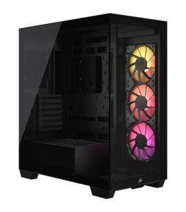 Caja ordenador gaming corsair 3500x atx argb cristal templado negra