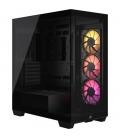 Caja ordenador gaming corsair 3500x atx argb cristal templado negra