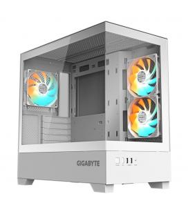 Caja ordenador gaming gigabyte c201 matx vidrio usb 3.2 blanca