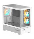 Caja ordenador gaming gigabyte c201 matx vidrio usb 3.2 blanca