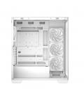 Caja ordenador gaming deepcool cg580 4f atx rgb cristal templado blanca