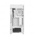 Caja ordenador gaming deepcool cg580 4f atx rgb cristal templado blanca