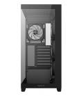 Caja ordenador gaming deepcool cg580 4f atx rgb cristal templado negra