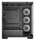 Caja ordenador gaming deepcool cg580 4f atx rgb cristal templado negra