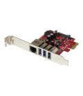 Tarjeta de red startech pexusb3s3ge 1x rj45 3x usb 3.0
