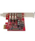 Tarjeta de red startech pexusb3s3ge 1x rj45 3x usb 3.0