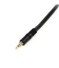 Cable mini jack 3.5mm startech 0.15m - macho - hembra - negro