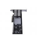 Tarjeta de red startech pex40gqsfdpi 2x qsfp+