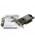 Tarjeta de red startech pex20000sfpi 2x sfp+